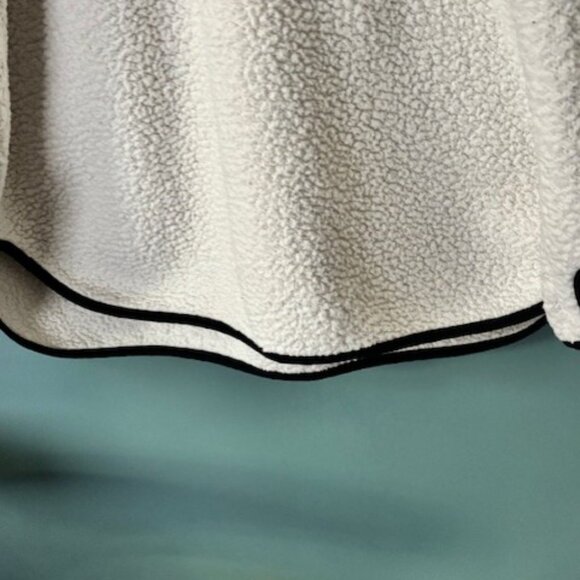 Tommy Hilfiger XL White Sherpa Fleece Pullover Athleisure Warm Preppy Sport Logo - Picture 4 of 10